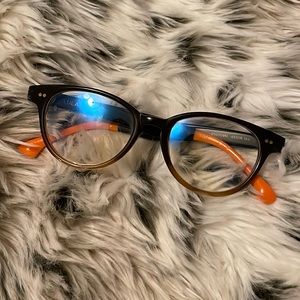 Toms Lula Eyeglass Frame Tortoise and Orange
